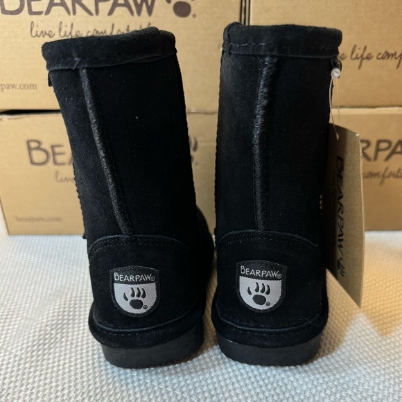 NWT Bearpaw Emma toddler boots with sheep suede exterior and wool blend interior - Picture 4 of 7